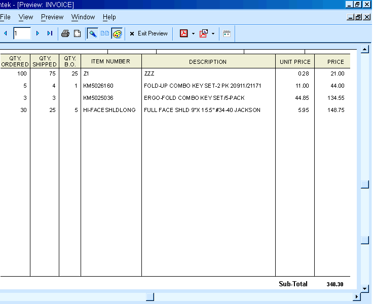 Vertical Lines On Reports